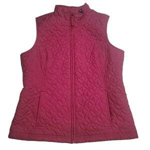 Eddie Bauer Women's Quilted Vest - Raspberry